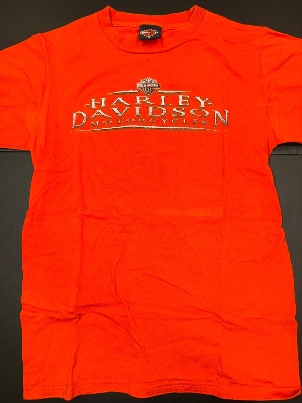 Harley-Davidson Orange Logo Short Sleeve Tee